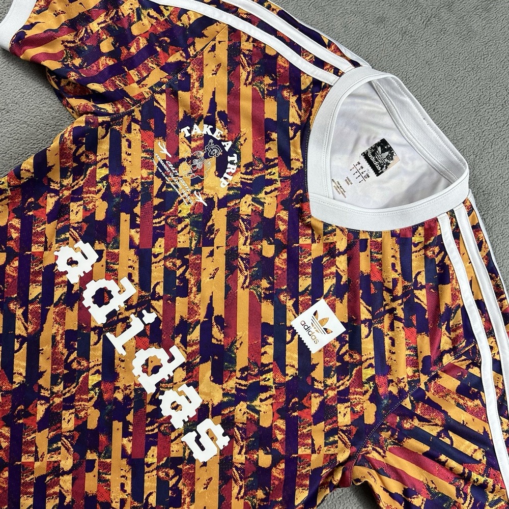 ADIDAS All Over Print Club Jersey Men's Small Soccer Football EC7338 Crazy Eddy